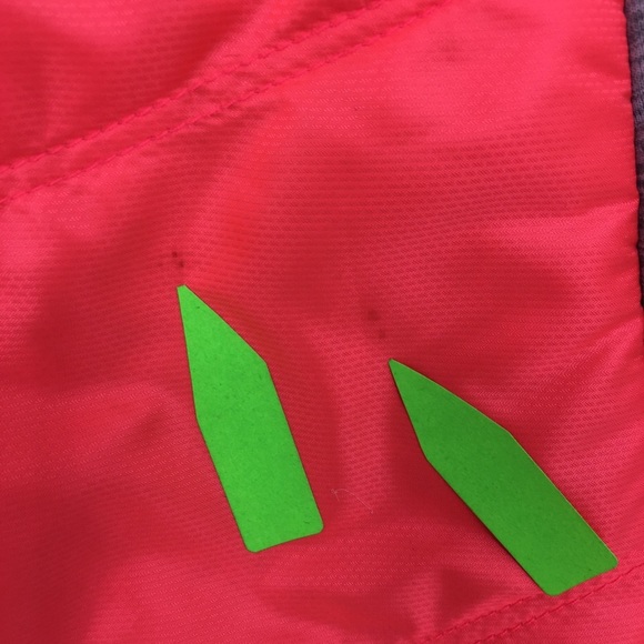 Title Nine Women’s Quilted Vest Hooded Neon Pink Gray Size Small Athletic - Picture 5 of 14